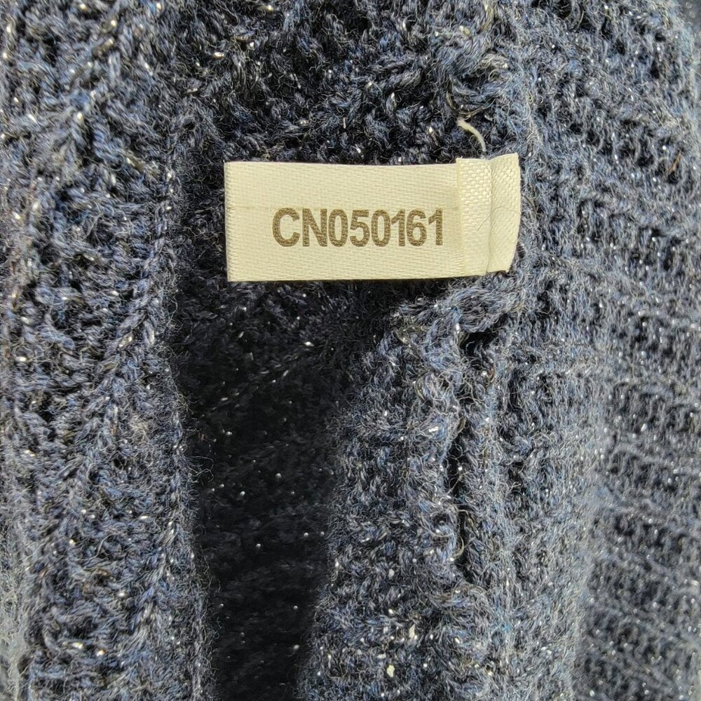 New York and Company‎ Women's Sparkly Knit Sweater Dark Blue XL - Picture 4 of 5